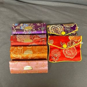 4 Lipstick Cases and 2 Matching Coin Purses
